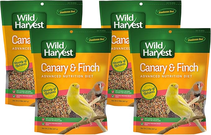 Wild Harvest Canary and Finch Food, 2 Pound | Pack of 4