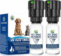 Cat Spray Deterrent System [2 Pack] Automatic Cat Deterrent Spray, Motion Activated System for Cats & Dogs Odorless Pet Deterrent, Senses Pets Up to 3 Feet Away, Friendly & Safe Pet Deterrent Spray