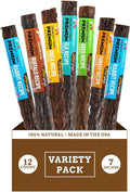 etta says! Premium Crunchy Dog Chews 7” Variety Pack - Grain-Free Dog Treats, Good for Teeth, Easy to Digest - Made in The USA (12 Count Pack of 1)