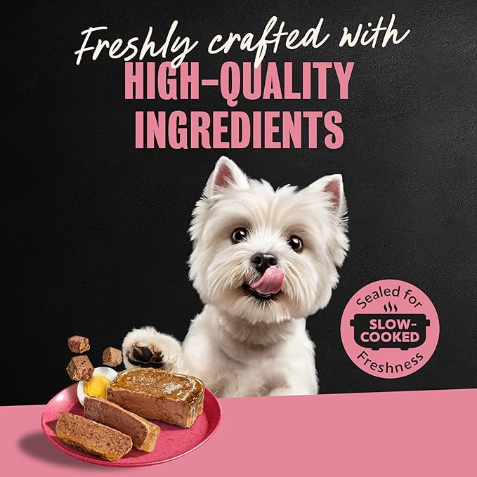 Cesar Classic Loaf in Sauce Adult Wet Dog Food Bacon & Egg Flavor, 3.5 oz. Easy Peel Trays, 24 Count (Pack of 1)