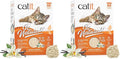 Catit - Go Natural Pea Husk Clumping Cat Litter - Dust Free,Easy Cleaning & Scooping,Flushable Kitty Litter with Odor Control & Subtle Fragrance - 12.3 Lbs,Vanilla Scented,(Pack of 2)