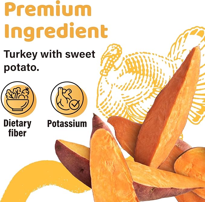 iPaw 5 Stock-Up Combo Turkey Dog Treats, All Natural Human Grade Dog Treat, Suitable for Training chew, US Sourced Raw Material, Hypoallergenic, Rawhide Alternative, Thin Stick (Sweet Potato)