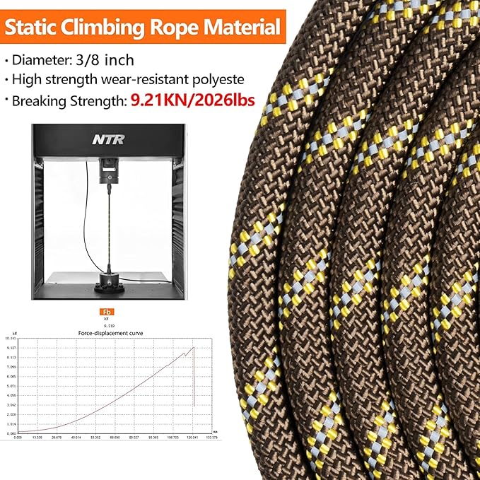 NTR Heavy Duty Dog Leash, 50FT Training Leash with Swivel Lockable Hook and Comfortable Padded Handle, Dog Lead for Walking, Hunting, Camping, Backyard for Small Medium and Large Dogs, Brown
