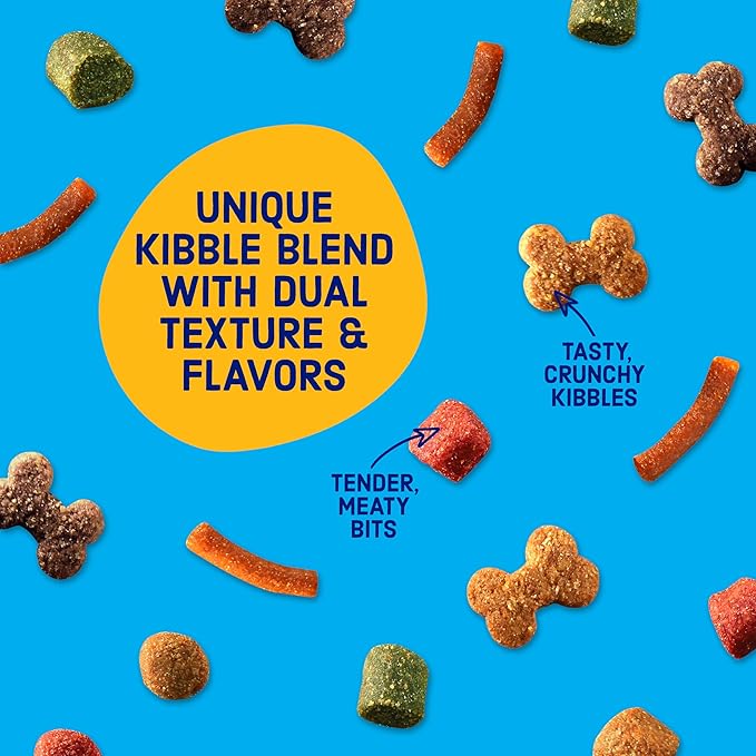 Kibbles 'n Bits Original Dry Dog Food, Savory Beef & Chicken Flavors for Adult Dogs, 3.5 lb. Bag