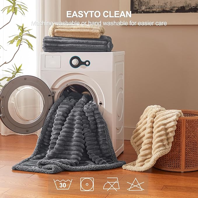 Waterproof Dog Blanket for Small Dogs, Washable Soft Puppy Cat Blanket Flannel Cotton Velour for Sofa Couch Protector, Comfort & Security Reversible Bed Protection for Pet, 25"X35", Gray