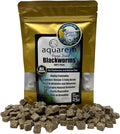 Freeze Dried California Blackworms - All Natural - (100+ Cubes) - Perfect for Marine & Tropical Aquariums - High Protein, No Preservatives - Ideal Live Blackworms Alternative Fish Food (25 Grams)
