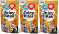 INABA Juicy Bites Grain-Free, Soft, Moist, Chewy Cat Treats with Vitamin E and Green Tea Extract, 0.4 Ounces per Pouch, 9 Pouches Total (3 per Bag), Fish and Clam Flavor