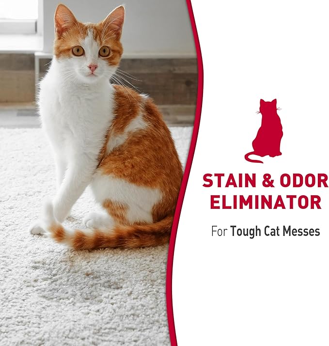 Nature’s Miracle Advanced Stain and Odor Eliminator Foam Cat 17.5 Ounces, for Severe Cat Messes, Aerosol