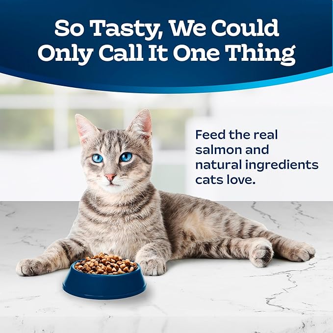 Blue Buffalo Tastefuls Natural Dry Food for Adult Indoor Cats, Salmon & Brown Rice Recipe, 5-lb. Resealable Bag