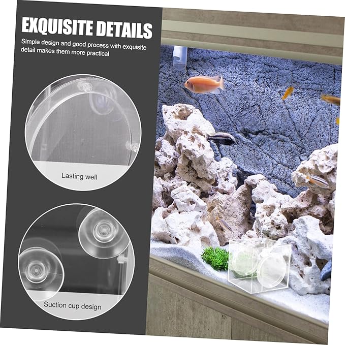 Fish Breeder Isolation Box Transparent Acrylic Hatching Tank for Fish Fry and Breeding Environment for Aquariums