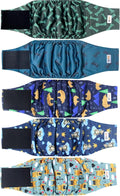 5 Pack Dog Diapers Male, Premium Belly Bands for Dogs, High Absorbing Male Dog Pee Wraps for Doggie in Incontinence or Excitable Urination and Training XS