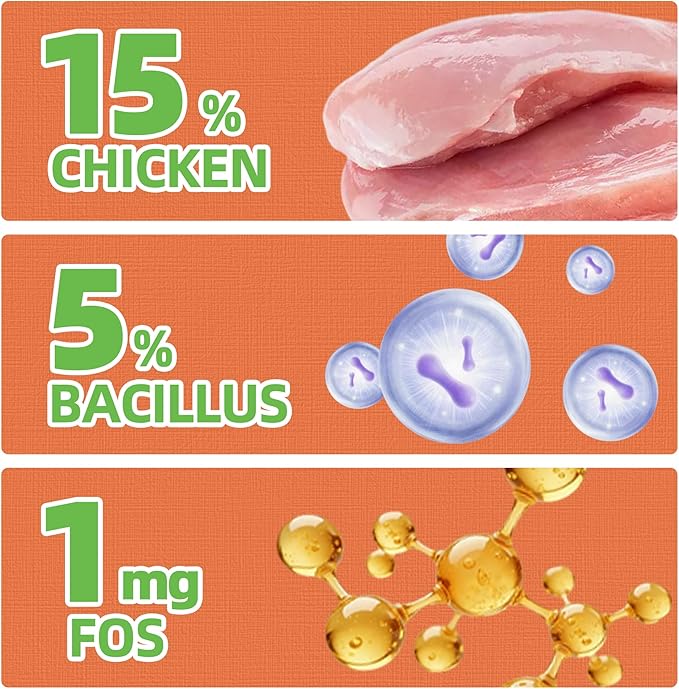 Just Try 16 OZ Probiotic Cat Treats Support Gut Health Chicken Flavor Healthy Cat Snacks Training Biscuits (Probiotic)