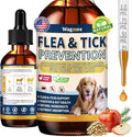 Flea and Tick Prevention for Cats and Dogs, Natural Flea & Tick Supplement with Probiotics Multivitamin, Flea Herbal Drops Supports Healthy Skin Coat & Digestion - All Breeds and Ages - Chicken