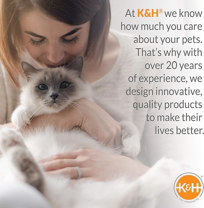 K&H Pet Products Heated Outdoor Cat House for Outside Pets in Winter, Weatherproof Outdoor House for Ferals, Insulated Kitty Shelter, 2 Doors, Waterproof Heated Cat Bed, Safety Listed - Barn 20W