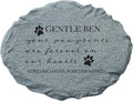 Let's Make Memories Personalized Cat or Dog Memorial Garden Stone - Pawprints - in Loving Memory
