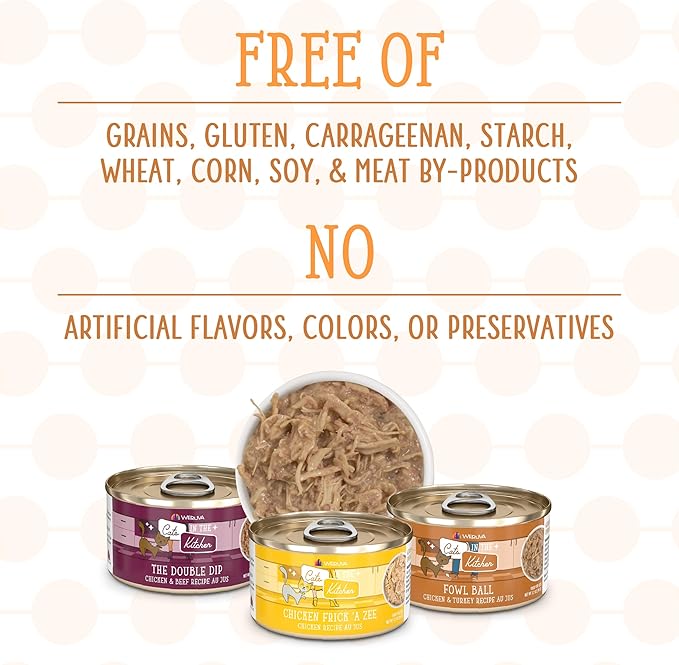 Weruva Cats in The Kitchen, Word from The Bird! Variety Pack, 3.2oz Can (Pack of 12)