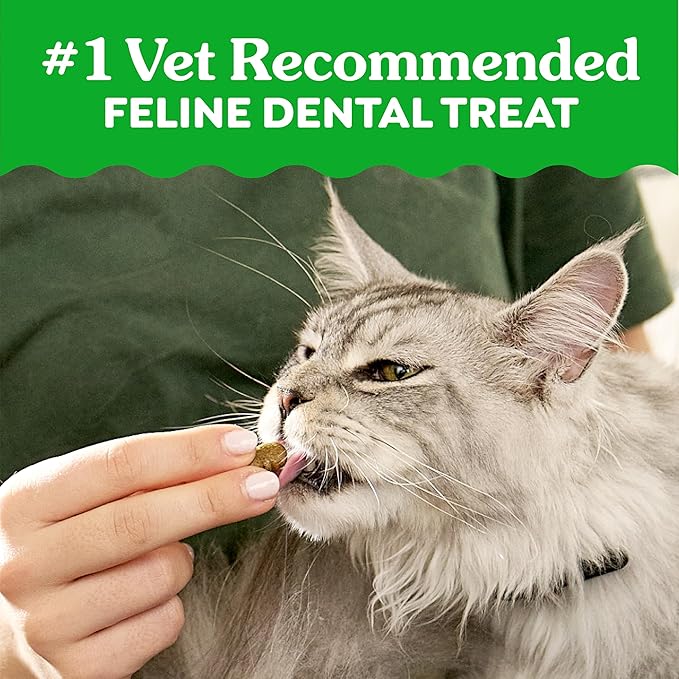 Greenies Cat Treats, Veterinarian-Recommended Adult Natural Dental Cat Treats, Tempting Tuna Flavor, 9.75 oz. Tub