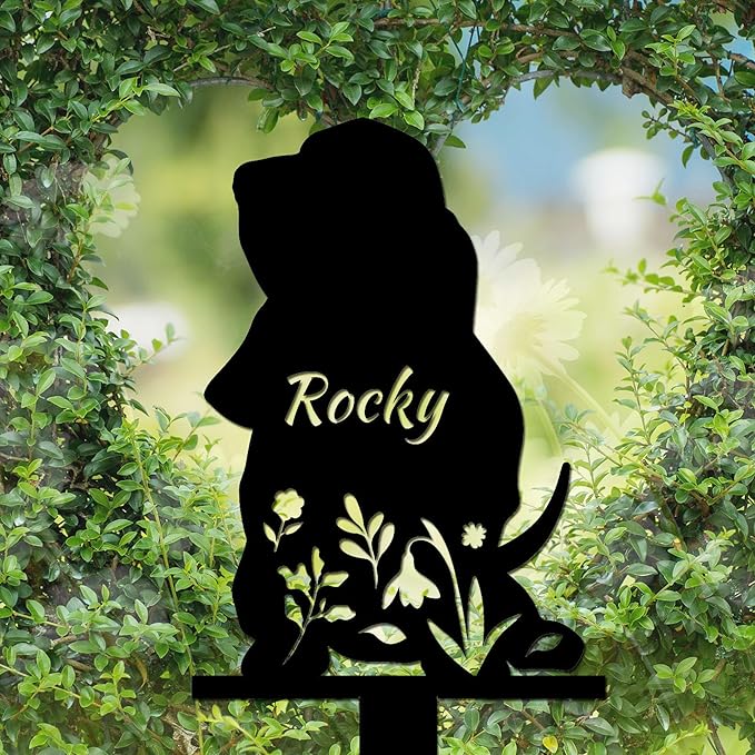 Personalized Dog Memorial Stake, Dog Grave Marker, in Memorial of Dog, Dog Loss Gift, Dog Name Sign Pet Sympathy Gift