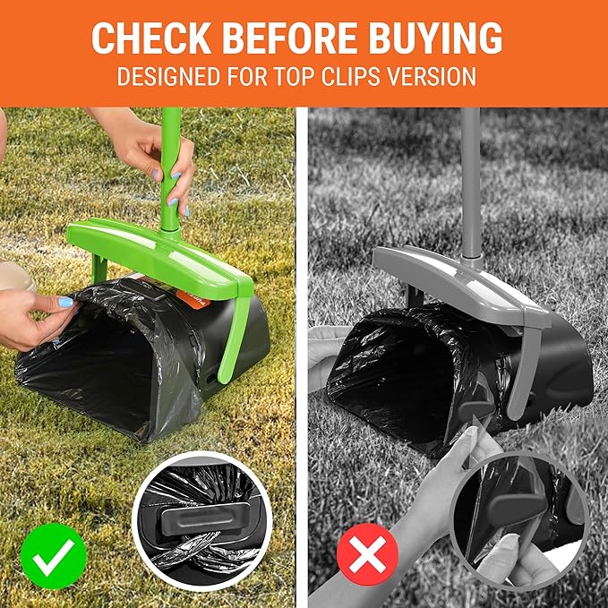 Pupzle Bags for Arm & Hammer, FUSBUNTY, MXF, and TIMINGILA Pooper Scoopers, 40 Pooper Scooper Bags Refill for Swivel Bin, Black (Black)