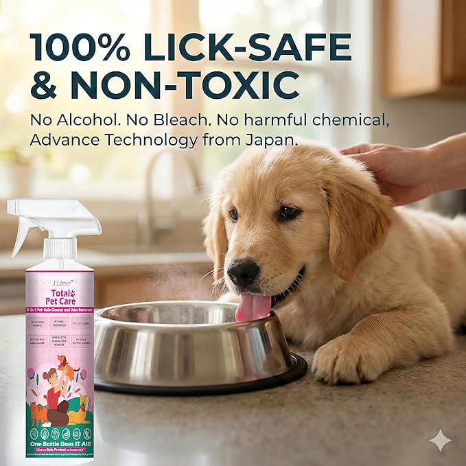 No-Rinse Dog Paw Cleaner & Pet Cleaning Spray for Dogs & Cats – Cleans Coat, Eyes & Ears, Hot Spot – Daily Cleaner for Pet Messes, Stains & Pet Odor Remover – No Harmful Chemicals (16 fl oz)