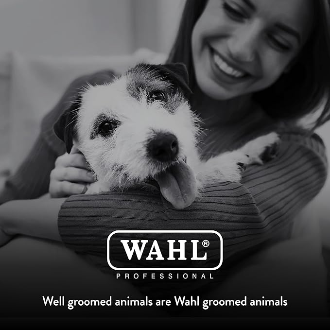 Wahl Professional Animal Bravura Pet, Dog, Cat, and Horse Corded/Cordless Clipper Kit, Gunmetal (#41870-0425)