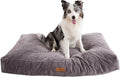 Modern Threads Ultra Plush Orthopedic Memory Foam Pillow Bed for Large Dogs with Supportive Filling and Stylish Textured Design, Charcoal, (42" L x 30" W x 5" Th)