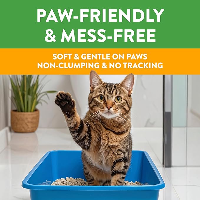 Feline Pine Platinum Non-Clumping Cat Litter, Feline Pine Cat Litter 18lb