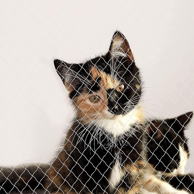 Cat Balcony Net Cat Anti-Fall Fence Net Dog Fence Nets Transparent Nylon Pet Mesh Fence Anti-Fall Netting for Balcony Window Stairs Netting for Balcony Window Stairs（1020ft, 10 * 20ft