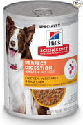 Hill's Science Diet Adult 1-6 Perfect Digestion Wet Dog Food, Chicken, Vegetable, & Rice, 12.8 oz. Cans, 12-Pack