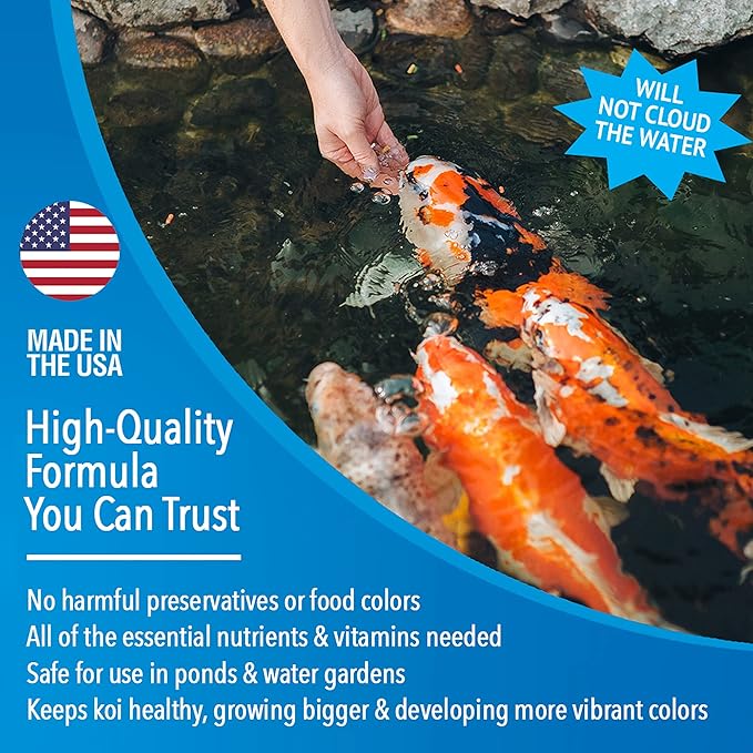 MICROBE-LIFT MLLVMBAG Variety Mix Floating Fish Food Pellets and Sticks for Ponds, Water Gardens, and Fountains, for Live Goldfish and Koi, 40 Pounds