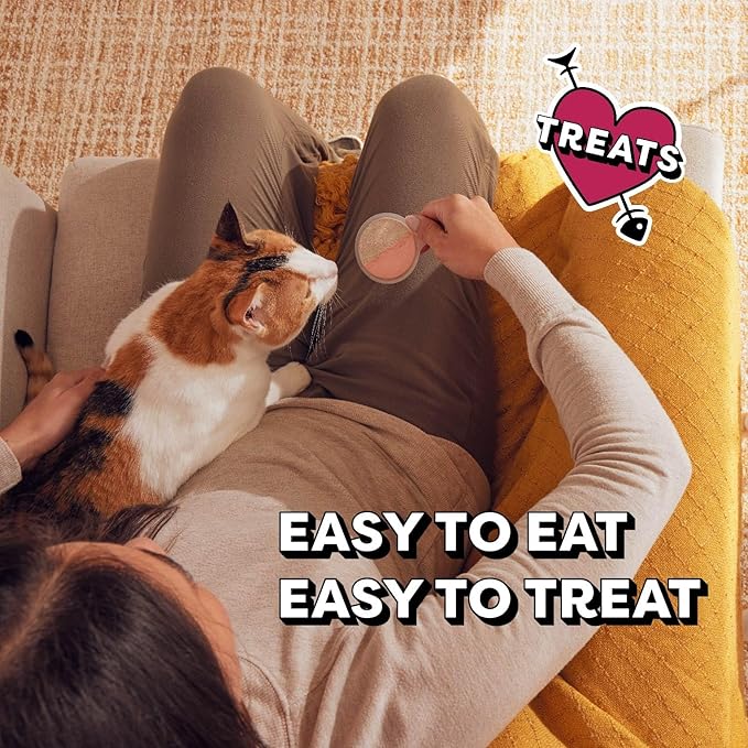 Temptations Lickable Spoons, Soft Lickable Cat Treats, Adult Wet Cat Treats, Tasty Chicken and Cheesy Cheese Flavor, 4 Spoons, Pack of 24 (96 Total)