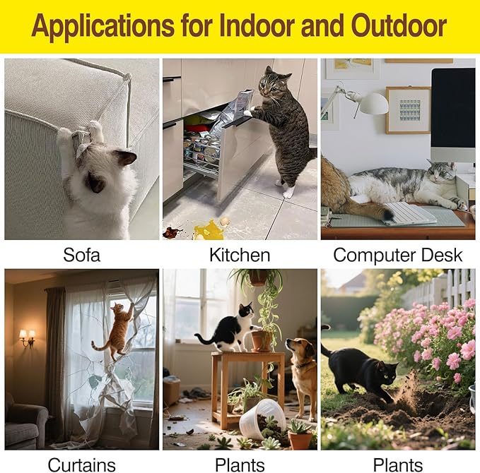 Cat Deterrent Spray, Repellent Pet Spray for Anti Cats Scratch Furniture Cat Deterrent Aid for Pet Behavior Training