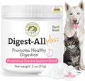 Wholistic Pet Organics Probiotics for Dogs with Digestive Enzymes & Prebiotic Fiber - 2 Oz - Daily Cat & Dog Probiotics for Digestive Health, Anti Diarrhea & Gut Support - Cat Probiotic - 57 Scoops