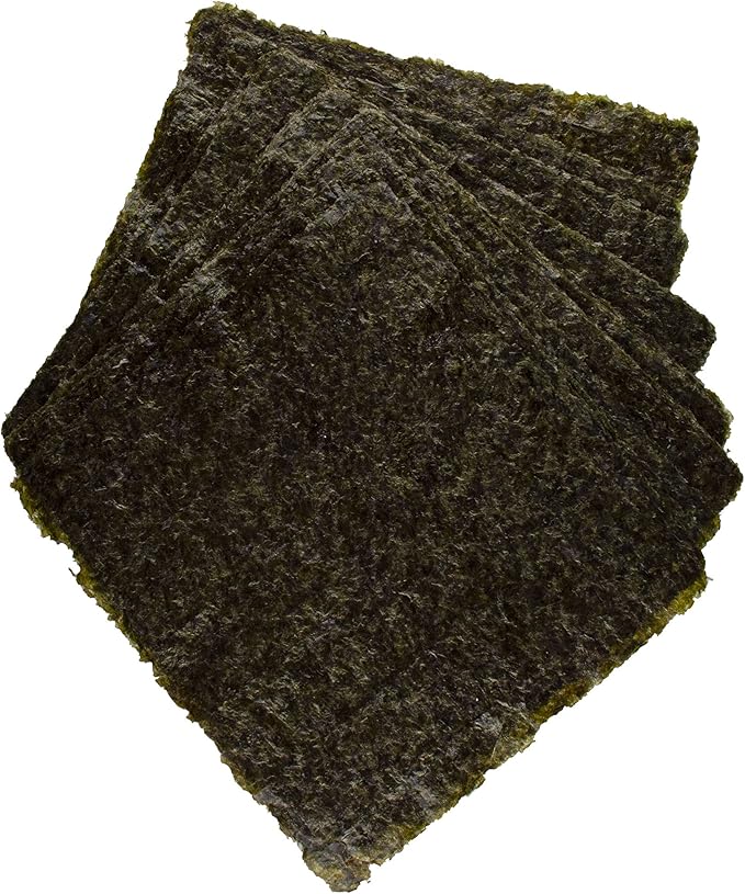 Ocean Nutrition Seaweed Select Green Marine Algae - Nutritious Fish Food for Herbivorous Marine Fish, Live Fish & Invertebrates - Natural Seaweed Sheets with Garlic Extract - 50 Sheets, 5.29 oz (150g)