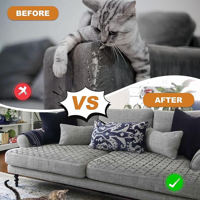 24PCS Scat Mat for Cats Indoor 8”x6” Scat Mats for Dogs Cat Scat Mat with Spikes Outdoor Cat Deterrent Mat with Staple & Tie Cat Repellent Mat Cat Spike Mat Keep Dogs Off Couch Counter Garden