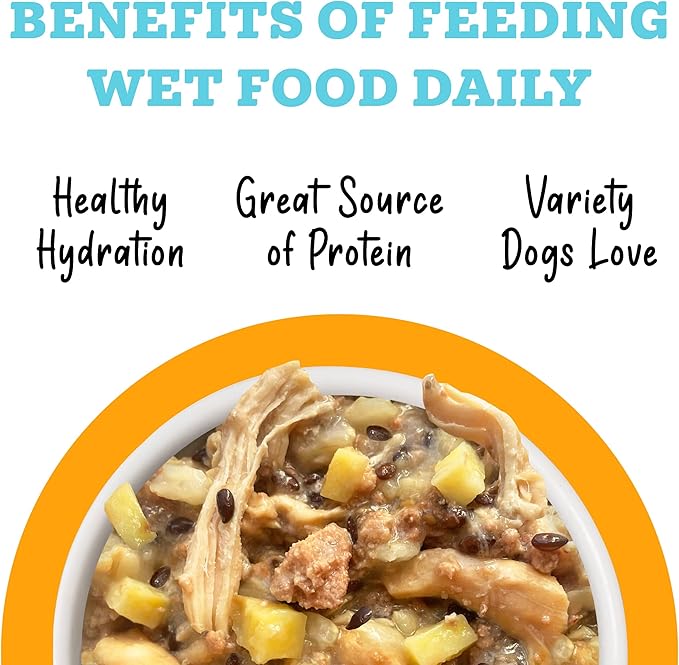 Weruva Awesome Shiny Wet Dog Food, Chicken & Brown Rice, 6oz Can (Pack of 8)