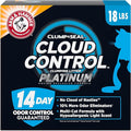 ARM & Hammer Cloud Control Platinum Cat Litter, Hypoallergenic, Dust-Free, Multi-Cat, 14-Day Odor Control, 18 lbs – Dander Shield & Baking Soda