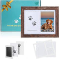KCRasan Paw Print Kit - Memorial Picture Frame with Pawprints - Cat or Dog Paw Print Keepsake Frame, Sympathy Gift