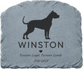Let's Make Memories Personalized Memorial Garden Stone - Pet Silhouette - in Loving Memory - Dog