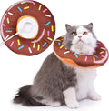Cat Cone Collar Soft, Cat Recovery Collar for Wound Healing Cute Donut Adjustable Kittens Cones to Stop Licking Comfortable Lightweight Neck Elizabethan Collars for Cats Kittens After Surgery