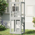 64.7 Inch Catio Outdoor Cat Enclosure, Large Cat House for Outdoor Cats with Enhanced Security Structure, Outside Cat Patio Cattery Weatherproof for Multiple Indoor Outdoor Cats, Grey