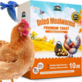 10LB Dried Mealworms, Non-GMO Meal Worms for Chickens & Birds, High Protein Chicken Feed, Natural Chicken Worms Ideal for Wild Birds, Reptile Tasty Bird Food