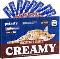 Lickable Cat Treats, High Moisture Hydrating Creamy Puree Squeeze Tubes, Tuna Flavor, 20 Tubes 0.5oz, Grain-Free, Omega Oils & Vitamin E, Skin & Coat Health, Digestive and Immune Support