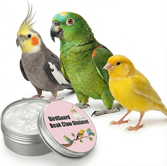 Bird Beak Oil & Feet Ointment for Parrots – Beak Moisturizer, Dry Skin Relief & Claw Repair for Budgies, Cockatiels & Small Birds (Big Size Edition)