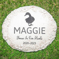 Personalized Duck Memorial Stone - Pet Grave Marker, Duck Headstone, Tombstone, Gravestone, Memorial Gift