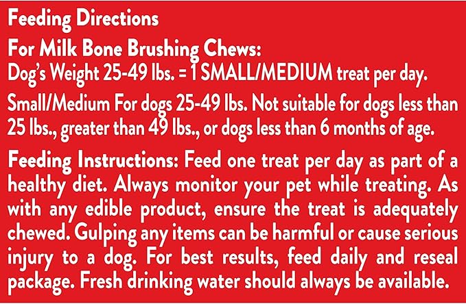 Milk-Bone Brushing Chews Original Chicken Flavor Daily Dental Dog Treats, Small/Medium, 27.5 Oz. Bag