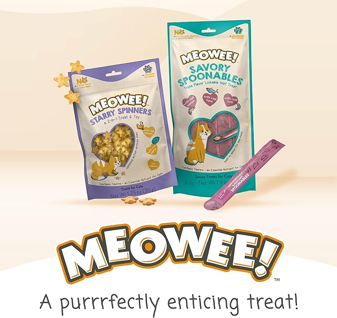 Savory Spoonables with Real Duck, Beef and Rabbit for Cats, 8 Count, Treat Your Cat to Triple Flavor Squeezable Lickable Wet Treats with Built-in Spoon for Less Mess