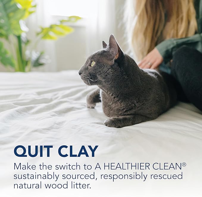 ökocat Multi-Cat Wood Clumping Cat Litter, Unscented, 18.8 pounds - Natural Ingredients, Obliterates Odors with Natural Odor Neutralizer, Clumps Solid, 99% Dust Free, Great for Multiple Cats