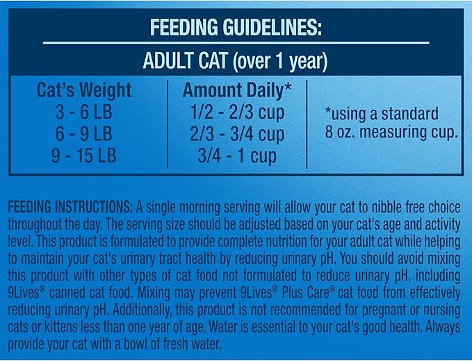 9Lives Plus Care Dry Cat Food, 12 lb. Bag