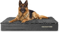 The Dog’s Bed Orthopedic Memory Foam Dog Bed Mattress,Fur Fabric,Grey Fur, XL, 6-Inch
